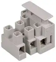 CFTBN/3EWPG: Terminal Block, Fused, E Wire Protector, 3 Way