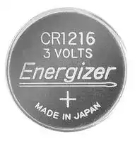 E300163400: Battery, Lithium Coin, 3 V, 1216, Lithium Manganese Dioxide, 34 mAh, Pressure Contact, 12.5 mm