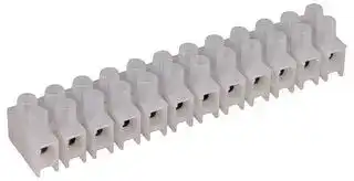 CTSN431/12R: Panel Mount Barrier Terminal Block, 1 Row, 12 Ways, 8 mm, 17.5 A