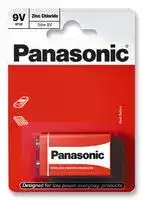 6F22REL/1BP.: Battery, 9 V, PP3, Red, Zinc Carbon, Snap Contact