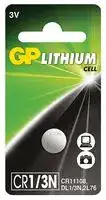 GPPBL1/3N000: Battery, 3 V, 1/3N, Lithium Manganese Dioxide, 160 mAh, Pressure Contact, 1