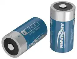 1523-0005: Battery, 3.6 V, C, Lithium Thionyl Chloride, 8.5 Ah, Raised Positive and Flat Negative, 1