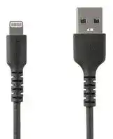 RUSBLTMM1MB: USB Cable,, 1m USB to Lightning Cable, Black, Apple MFi Certified, Aramid Fiber