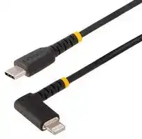 RUSB2CLTMM1MR: USB Cable, 3ft (1m) Durable USB-C to Lightning Cable, Right-Angled USB C to Lightning Cord