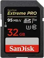 SDSDXXG-032G-GN4IN: Extreme Pro SDHC Class 10 U3 V30, 32GB up to 95MB/s