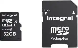 INMSDH32G10-90U1: MicroSDHC Memory Card, Ultima Pro, 32GB, Class 10, 90Mbps, with SD Adapter