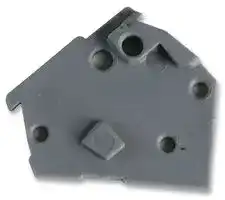 256-100: End Cover, for Use with Terminal Blocks, Grey