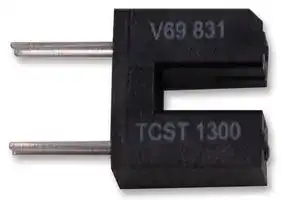 TCST1300: Transmissive Photo Interrupter, Phototransistor, Through Hole, 3.1 mm, 0.25 mm, 60 mA, 6 V