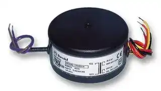 MCFE015/09: Toroidal Transformer, 15 VA, 230V, 2 x 9V, Single Primary, Dual Secondary, Potted in a Capsule