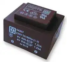 44301 — PCB Transformer, EI 54 x 18.8, Encapsulated Safety Isolating, 230V, 6V, 16 VA, 50Hz / 60Hz