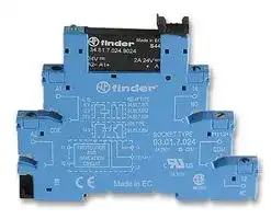 38.81.7.006.9024: Solid State Relay, SPST-NO, 2 A, 24 VDC, DIN Rail, Screw