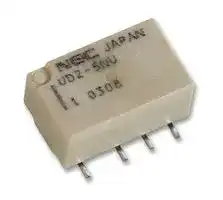 UD2-5NU: Signal Relay, 5 VDC, DPDT, 1 A, UD2, Surface Mount, Non Latching