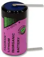 SL2770/T.: Battery, 3.6 V, C, Lithium Thionyl Chloride, 8.5 Ah, PCB Pins, 1
