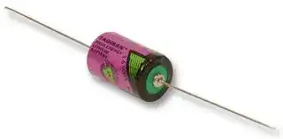 SL-350P: Battery, 3.6 V, 1/2AA, Lithium Thionyl Chloride, 1.2 Ah, Axial Leaded, 1