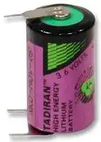 SL-350PT: Battery, 3.6 V, 1/2AA, Lithium Thionyl Chloride, 1.2 Ah, PCB Pins, 1