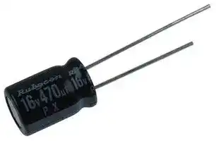 16PX470MEFC8X11.5: ALUMINUM ELECTROLYTIC CAPACITOR, 470UF, 16V, 20%, RADIAL