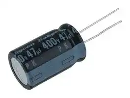 400PK47MEFC16X25: ALUMINUM ELECTROLYTIC CAPACITOR, 47UF, 400V, 20%, RADIAL