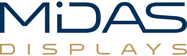 Manufacturer logotype: MIDAS DISPLAYS