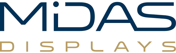 Manufacturer logotype: MIDAS DISPLAYS
